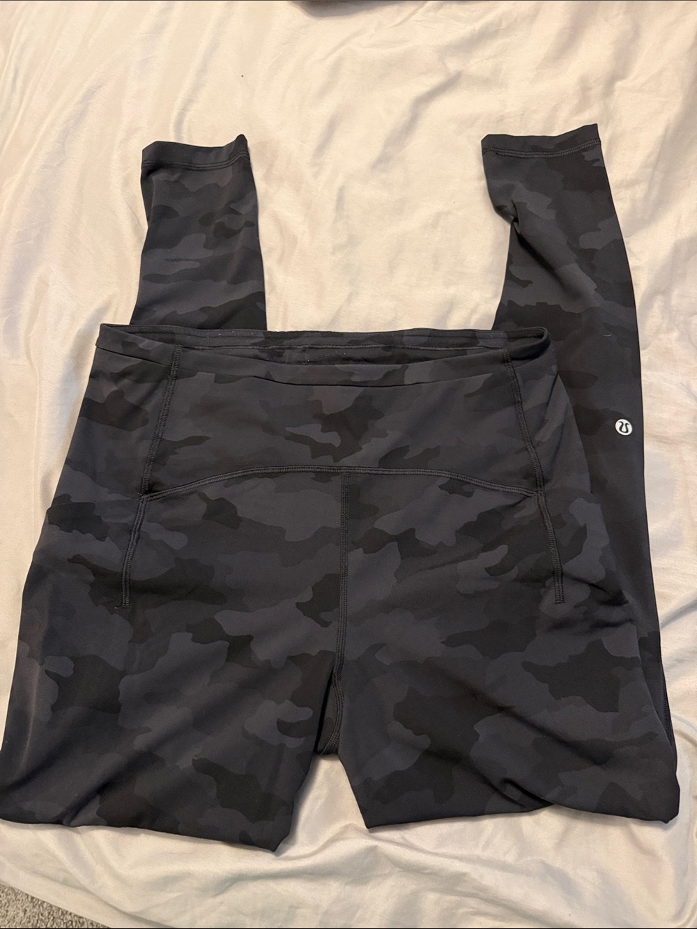 lululemon athletica Black Charcoal Camo Leggings